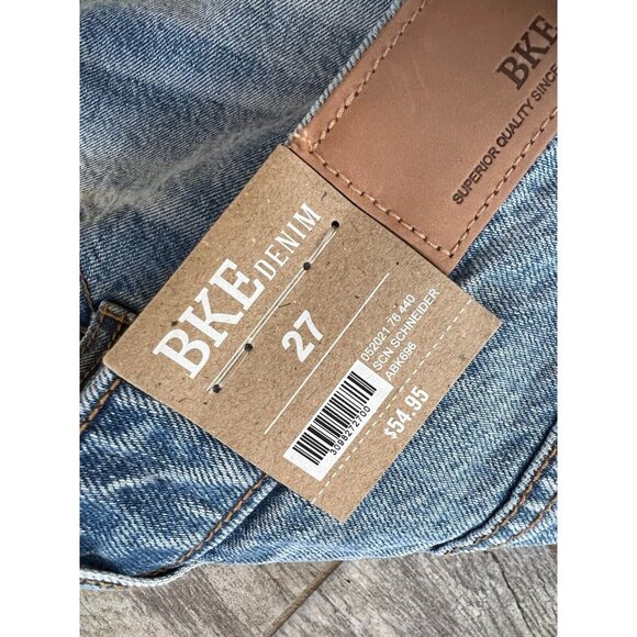 BKE Buckle Denim Shorts 27 Parker High Rise ABK696 Distressed NWT Cuffed Western - Picture 3 of 6
